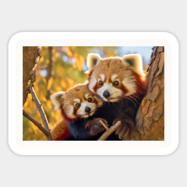 Red Panda Animal Wild Beauty Freedom Wilderness Enchanting Sticker by Cubebox